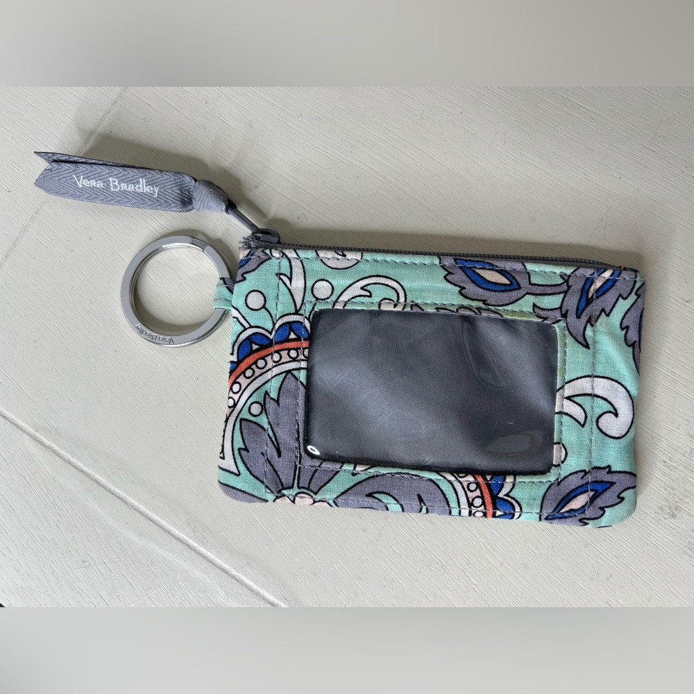 Vera Bradley Keychain Wallet Cardholder Clear ID Case